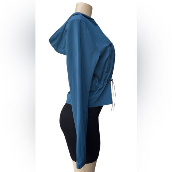 Gymshark Blue Full Zip Lightweight Jacket Size S Athleisure Outwear Workout - Picture 4 of 8